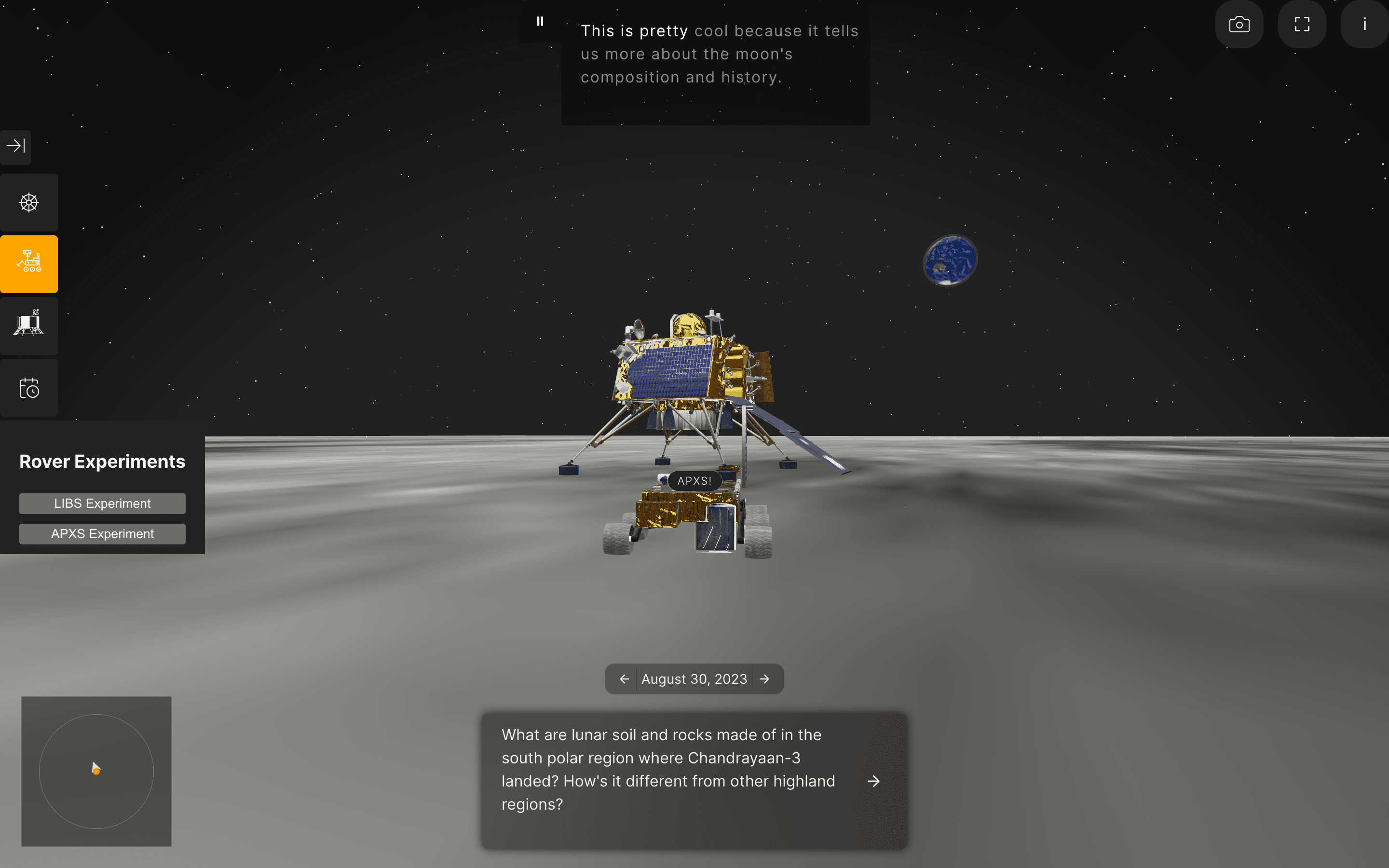 I created an interactive Site for Chandrayaan-3 - Case Study